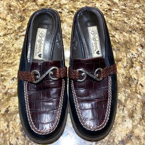 Brighton NEVER WORN Italian leather loafers. Perfect Condition.